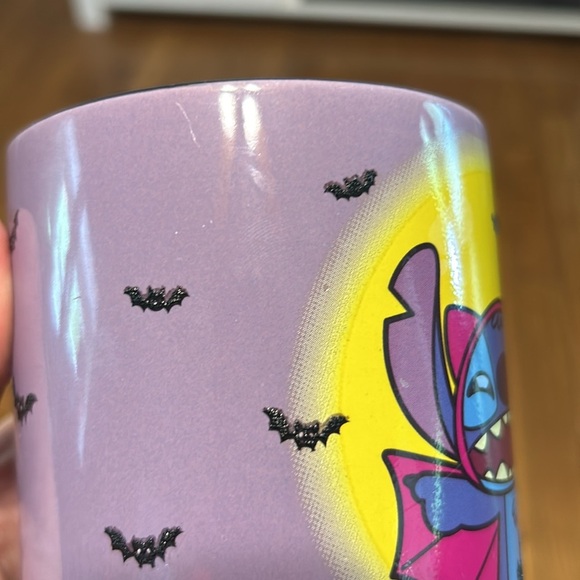 Disney Halloween Vampire Stitch Ceramic 20oz large textured Mug - Picture 8 of 9